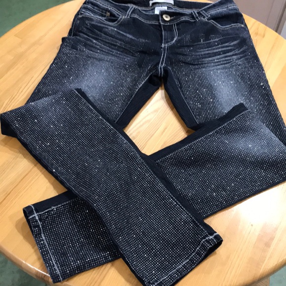 sparkle denim jeans